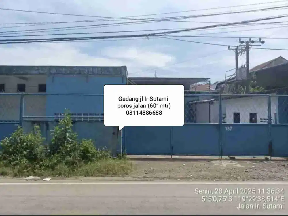 Gudang Murah jl Ir Sutami Makassar poros jalan