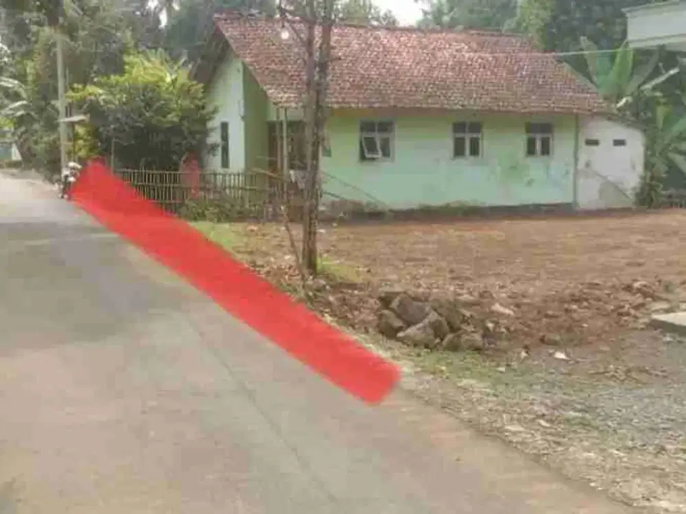 Tanah kosong perkampungan dekat sekolah SMK Kutasari Purbalingga