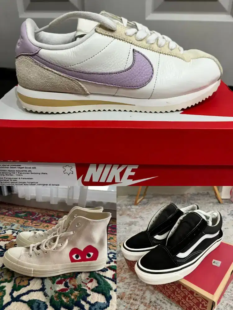 HANYA SEPAKET! Vans Oldskool Converse Play CDG Nike Cortez