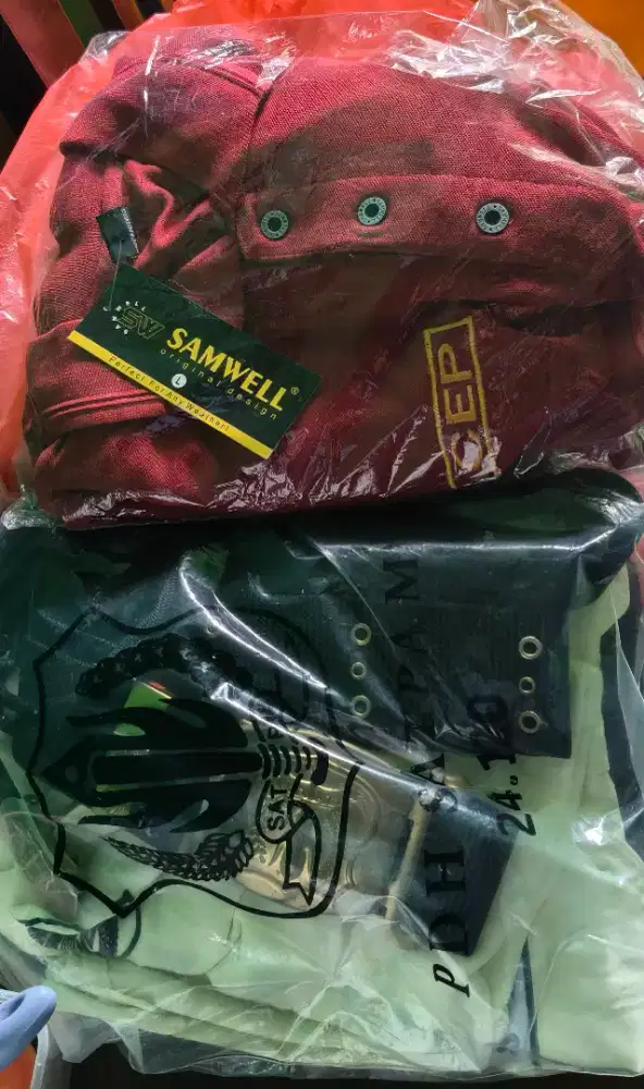 Baju PDH krem + Polo security