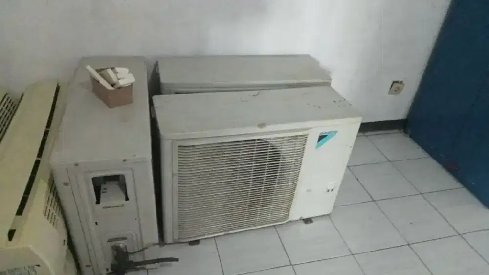 Terima ac bekas tak terpakai rusak mati dll