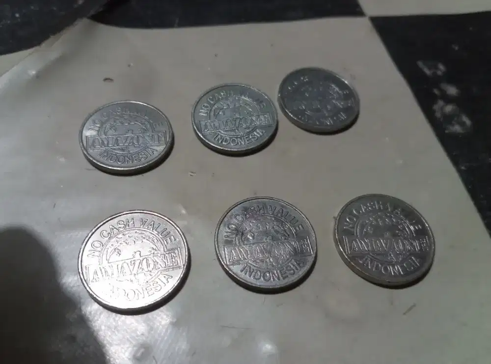 Coin Amazone Indonesia Ada 6 Koin.Harga Borongan/Satuan Juga Boleh