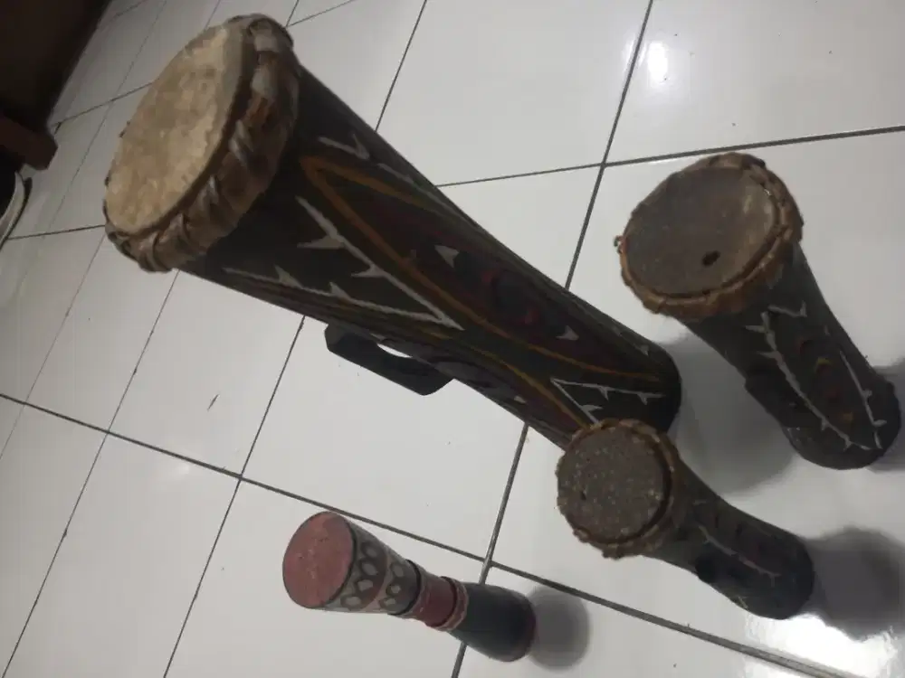 Gendang kayu khas Kalimantan isi 3