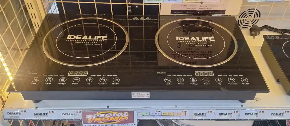 Kompor induksi Listrik Idealife 2 Tungku