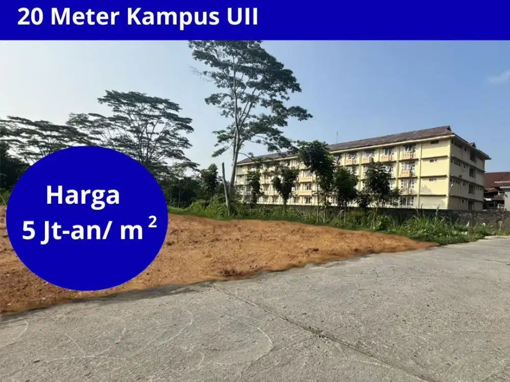 Tanah Jogja Samping Kampus UII, Cocok untuk Kost dan Usaha