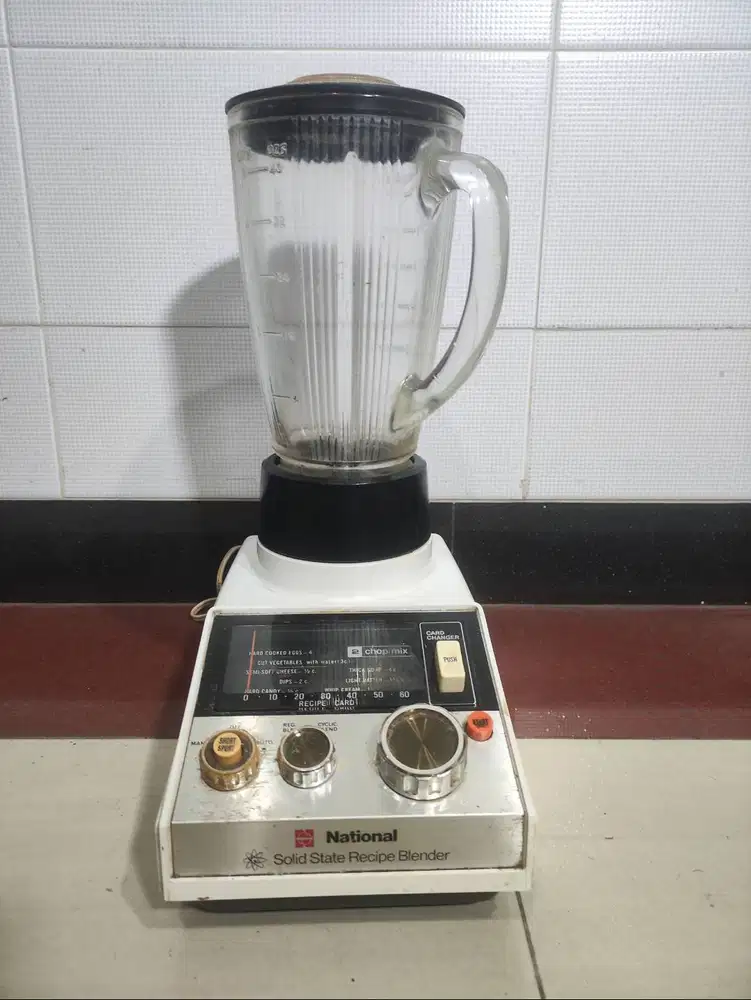 Vintage National Solid State Recipe Blender radio style klasik MX-370N