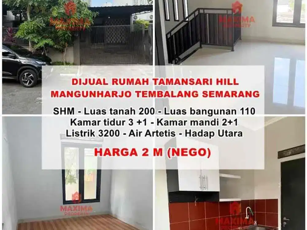 jual rumah di tamansari hill tembalang mangunharjo semarang