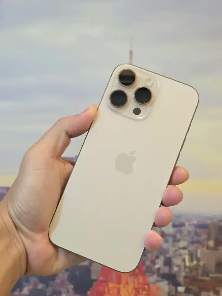 WTS JUAL IPHONE 16 PRO MAX 256 GB DESSERT TITANIUM - MULUS 100%