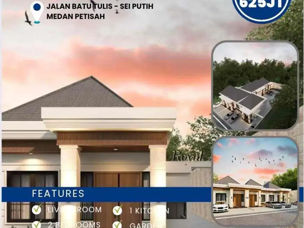 rumah murah di jalan ayahanda Medan dekat royal prima
