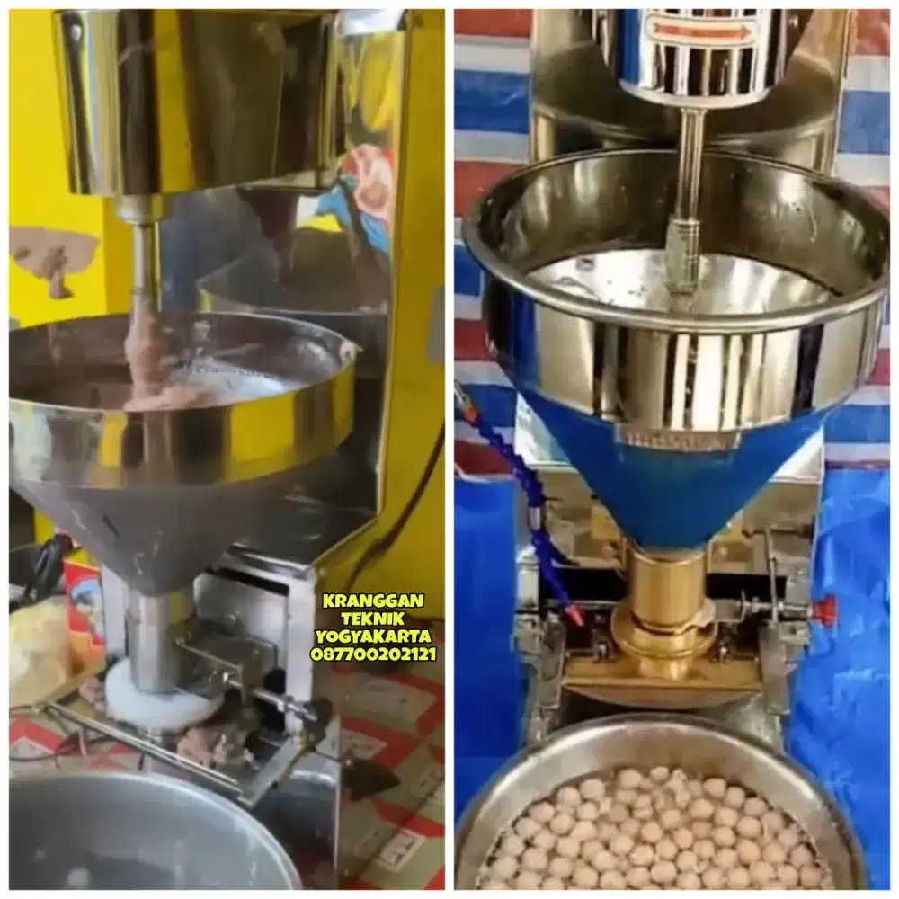 (KRANGGAN TEKNIK)mesin cetak pentol bakso daya 300 watt body stainless