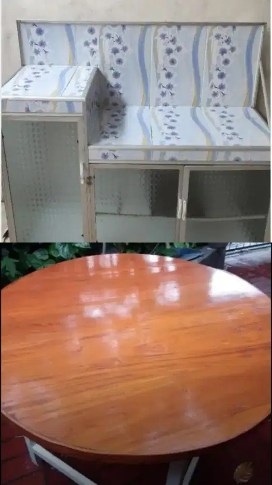 Meja kompor dan meja makan