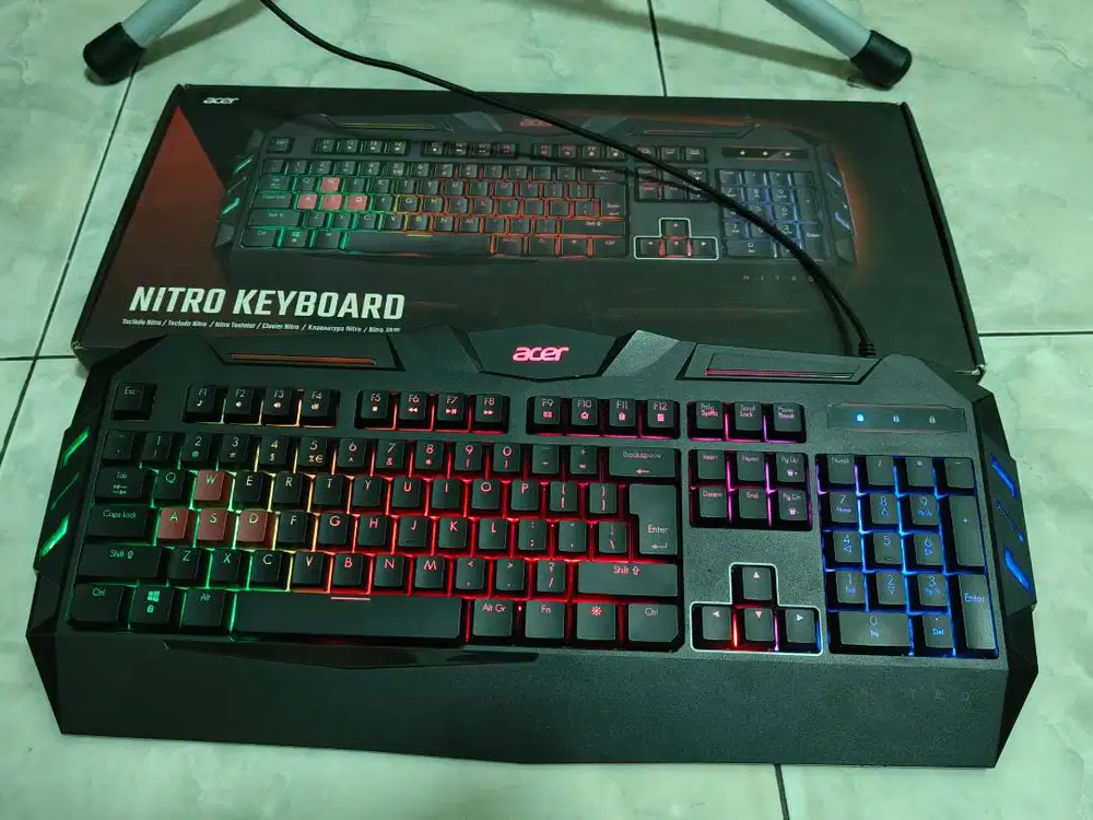 Acer Predator Nitro Gaming Keyboard NKB810 Fullset Second Like New