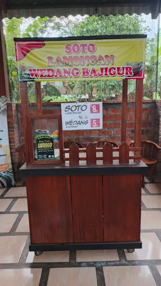 Gerobak Kayu Jati Lapak