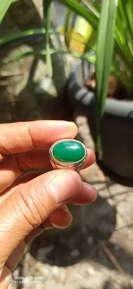 Cincin batu hijau
