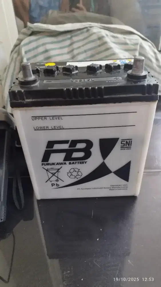 Aki Mobil Furukawa 34B19L 12V 36Ah – ori. Belum Pernah di-Strum