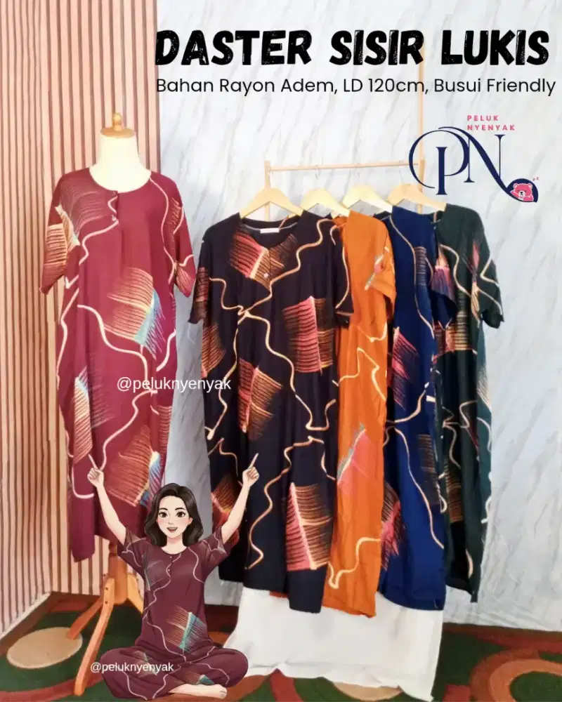 DASTER JUMBO SISIR LUKIS PELUK NYENYAK