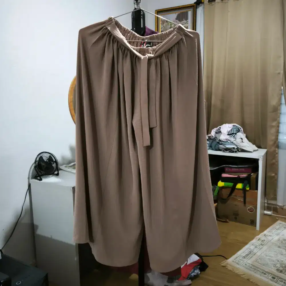 Celana rok mocca Pinggang karet wanita second