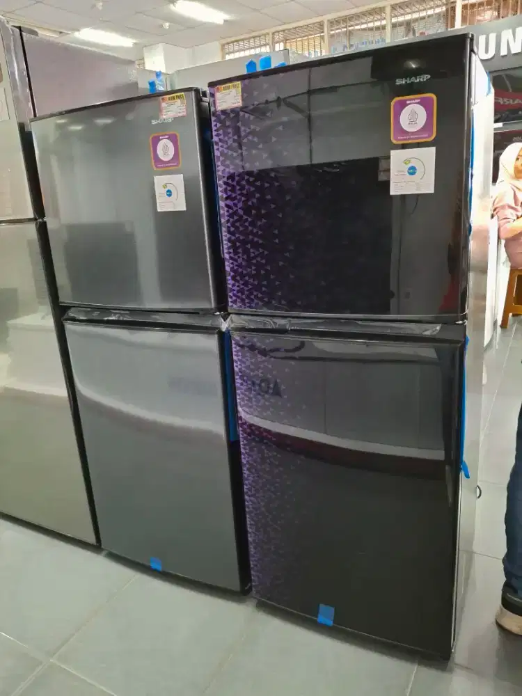 KULKAS 2 PINTU SHARP SJ236MGGB