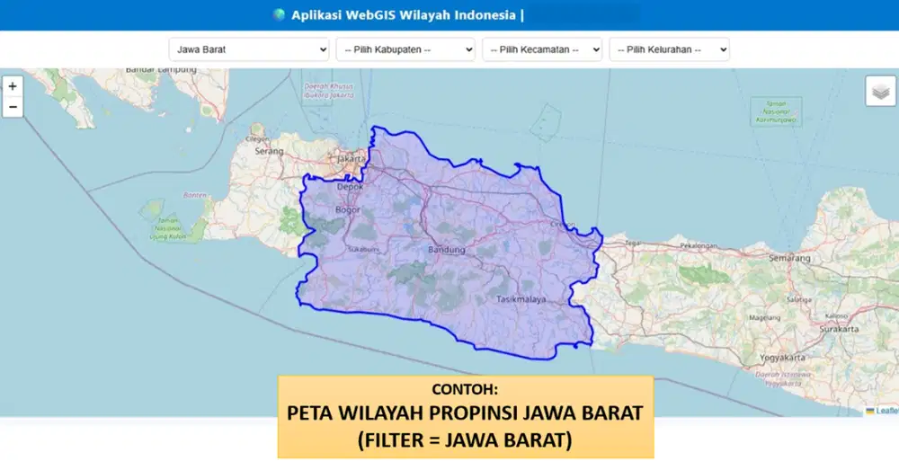 Peta Dasar Indonesia Siap WebGIS (GeoJSON + PHP + MySQL)