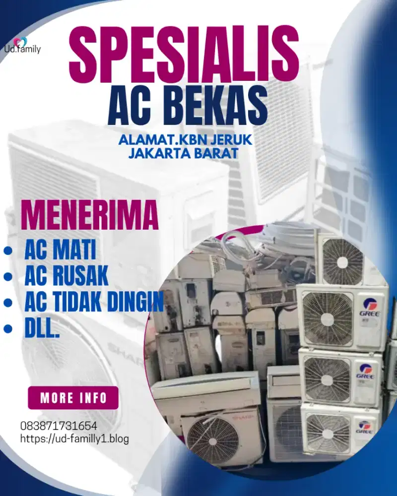 Beli AC bekas kondisi rusak mati kami terima