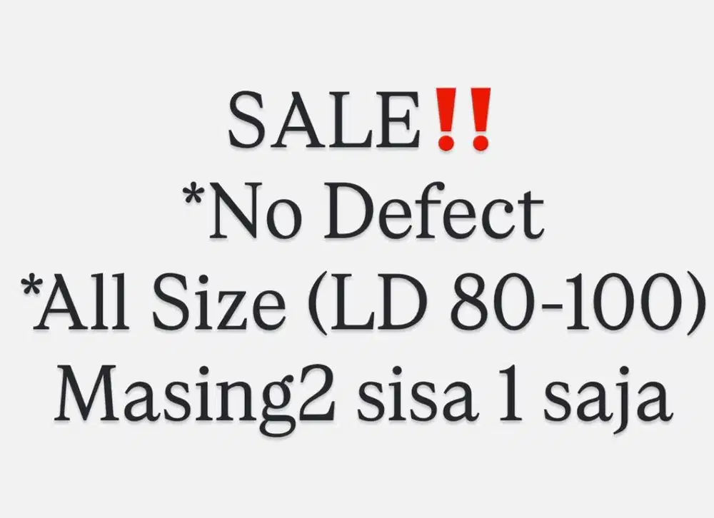 SALE ‼️ Atasan/Blouse All Size
