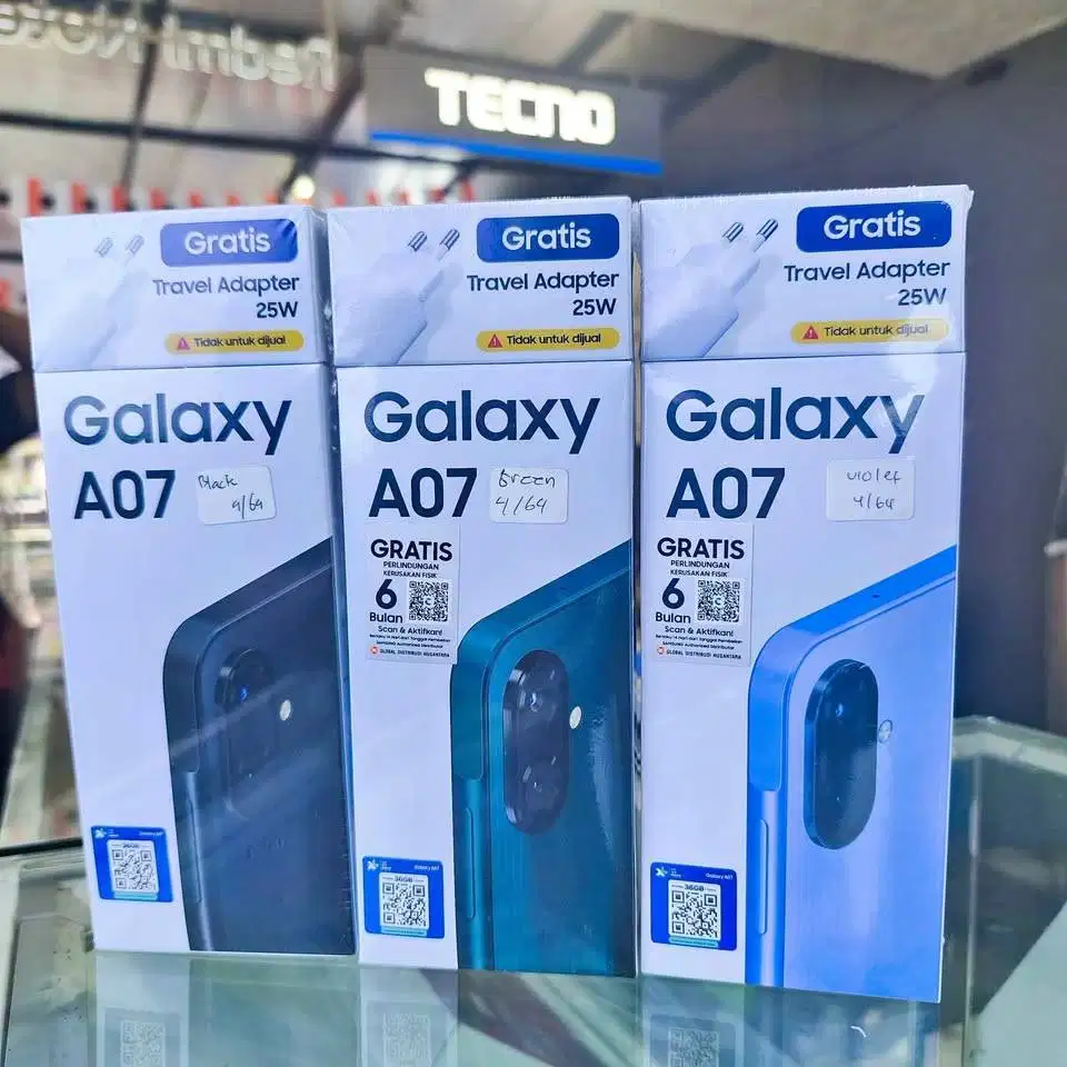 Samsung A07 Ram 4/64Gb 4/128gb 6/128gb Bergaransi Resmi
