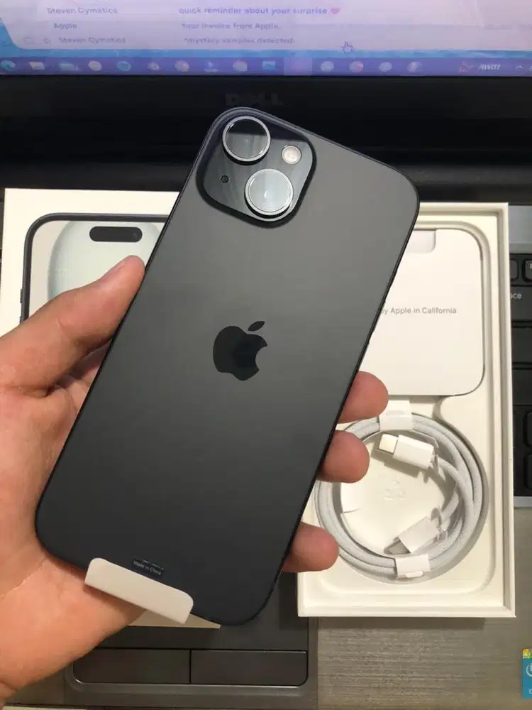Iphone 15 128GB Black, barang baru