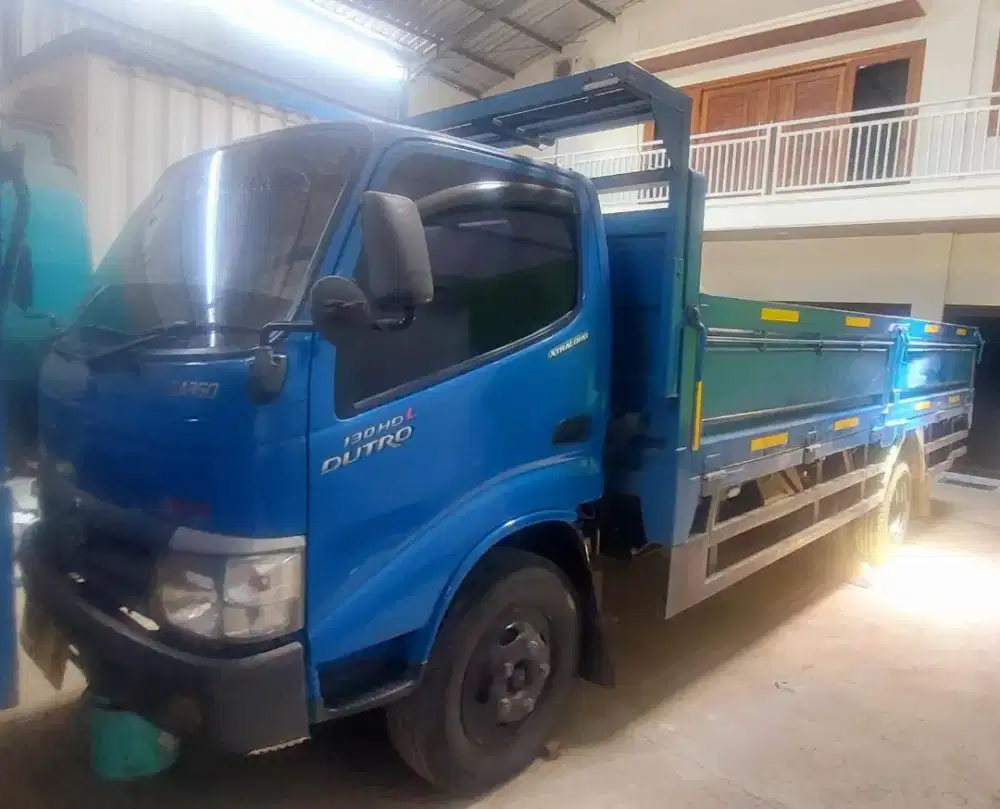Dutro 130 HDL CARGO bak besi drop side 2021 super istimewa