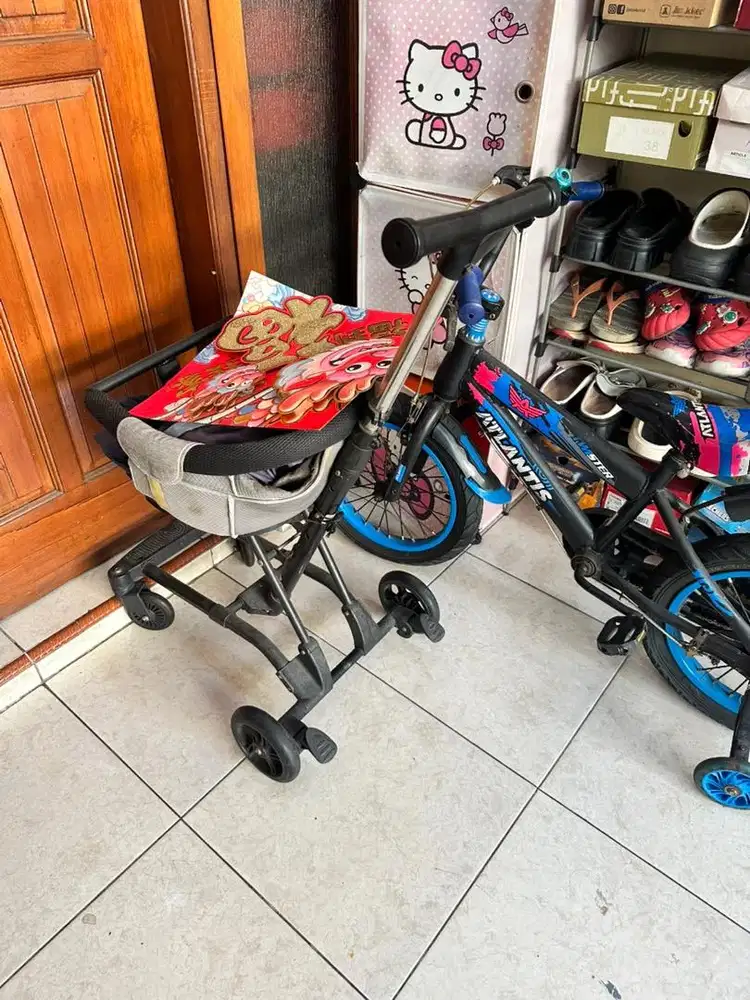 sepeda anak perempuan dan laki laki