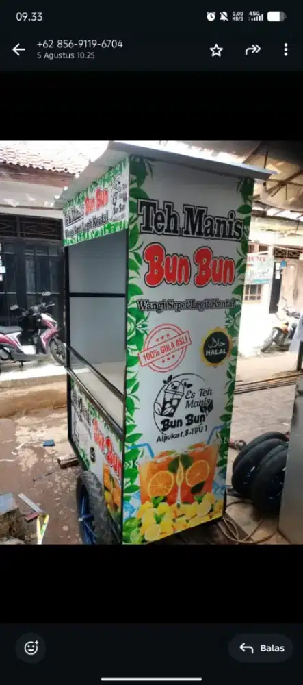 Menerima pesanan gerobak teh solo dll
