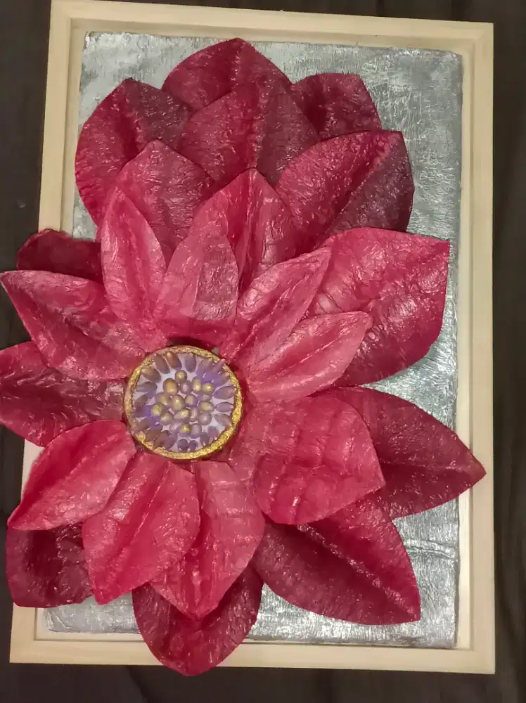 Lukisan futuristik 3D bunga bangkai