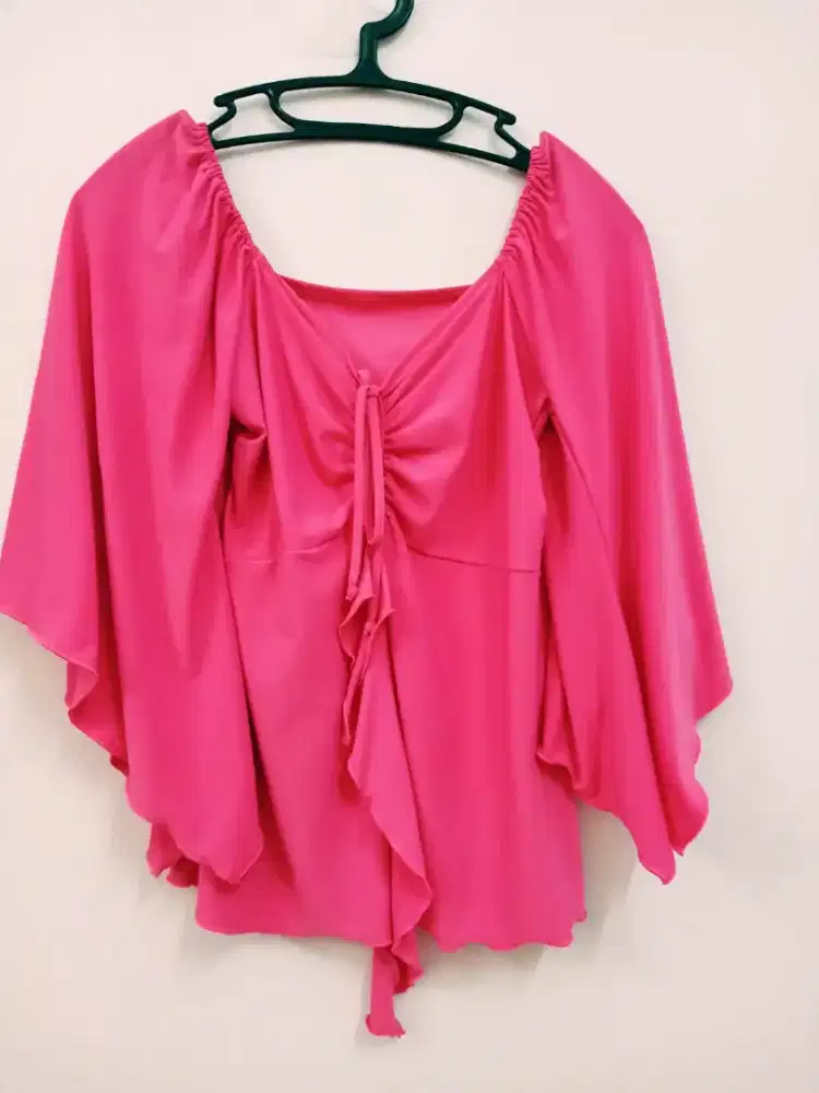 Atasan wanita model kalong warna pink