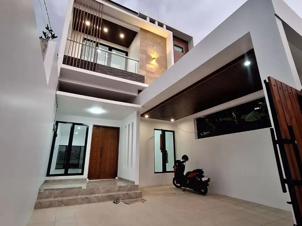 RUMAH BARU KONSEP MODERN MINIMALIS DI PONDOK KELAPA JAKARTA TIMUR