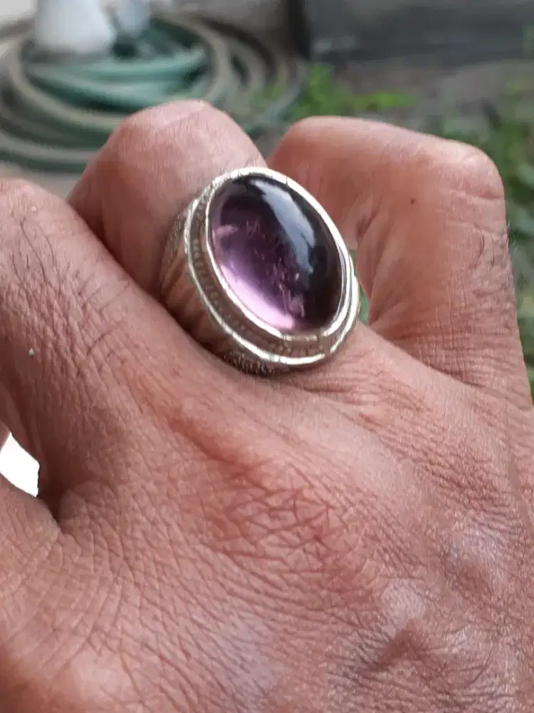 Cincin kecubung natural asli