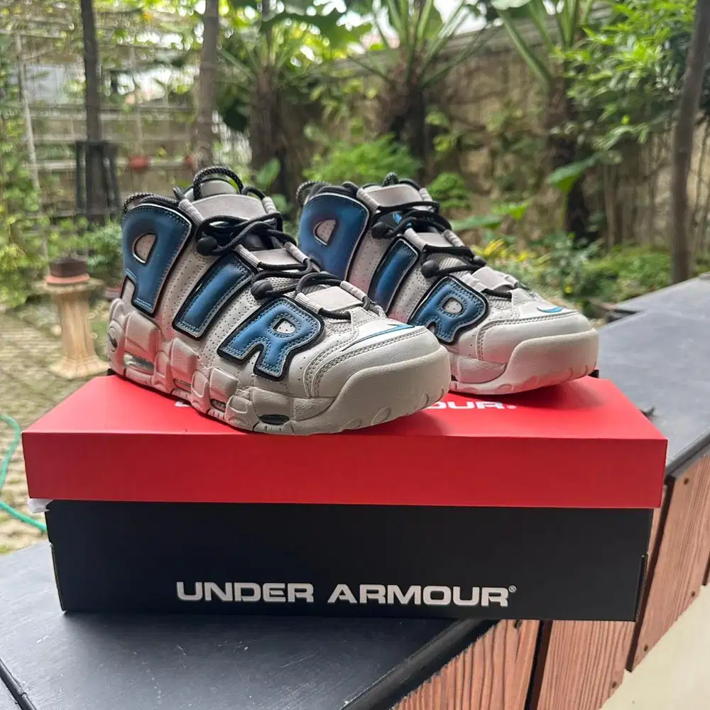 Dijual Nike Air More Uptempo 96 Iron Ore Industrial Blue 42,5 original