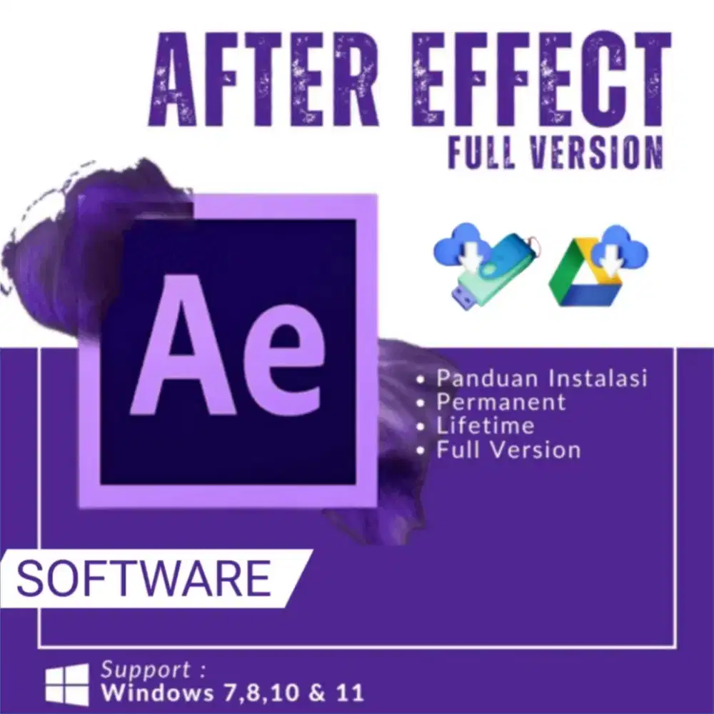 Instal aplikasi adobe After effect