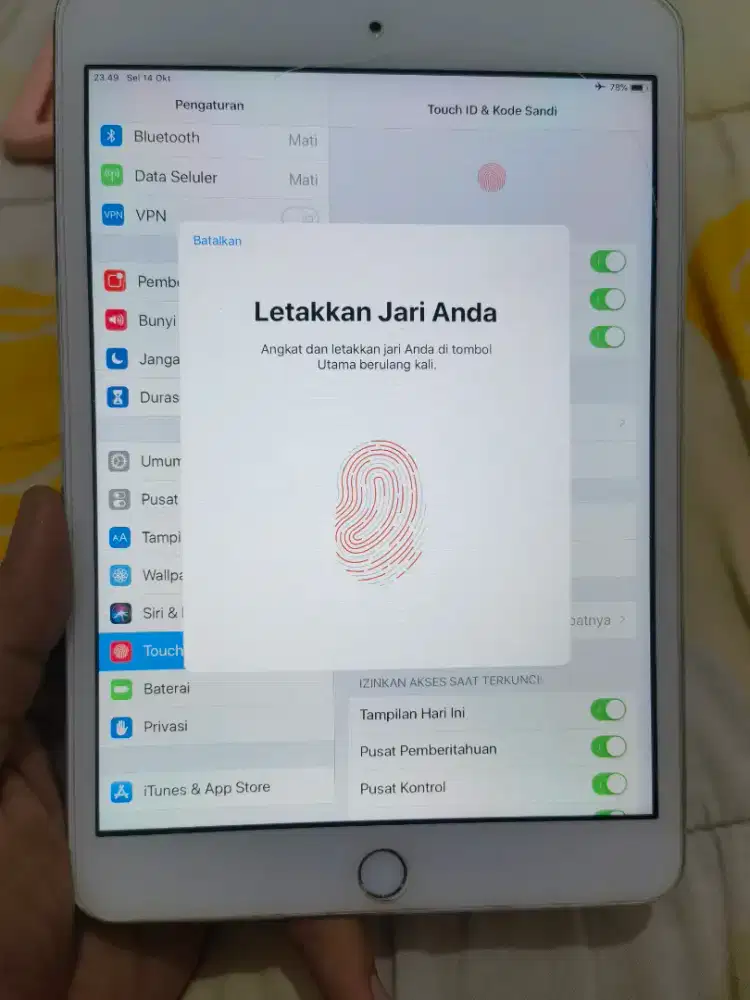 Ipad mini 3 wifi + cellular silver 16gb storage no minus