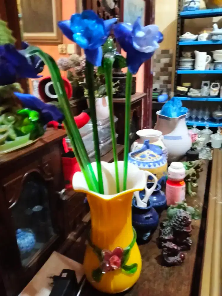 Pajangan bunga kristal