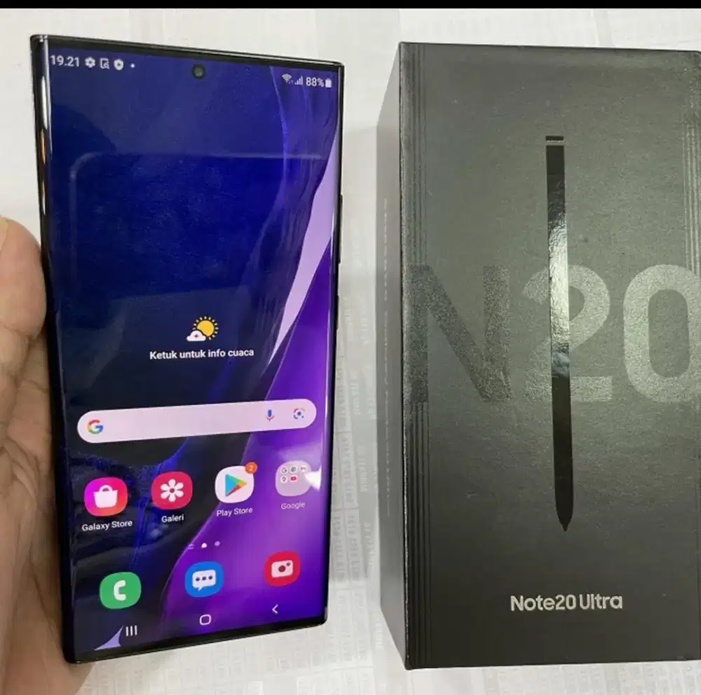 Murah hp Samsung Note 20 8/256 lkp mulus normal semua