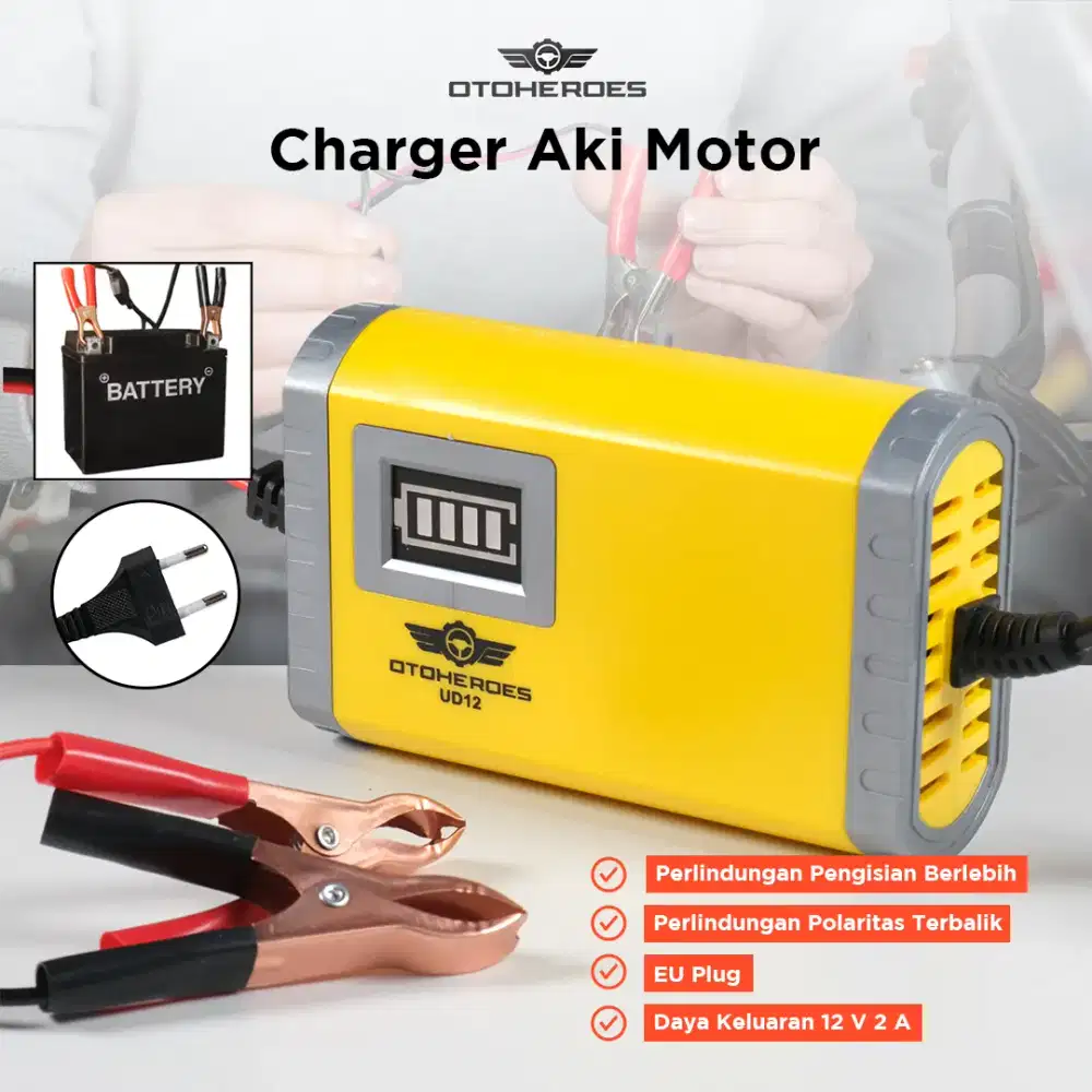 Charger Aki Motor Intelligent Battery 12V 2A