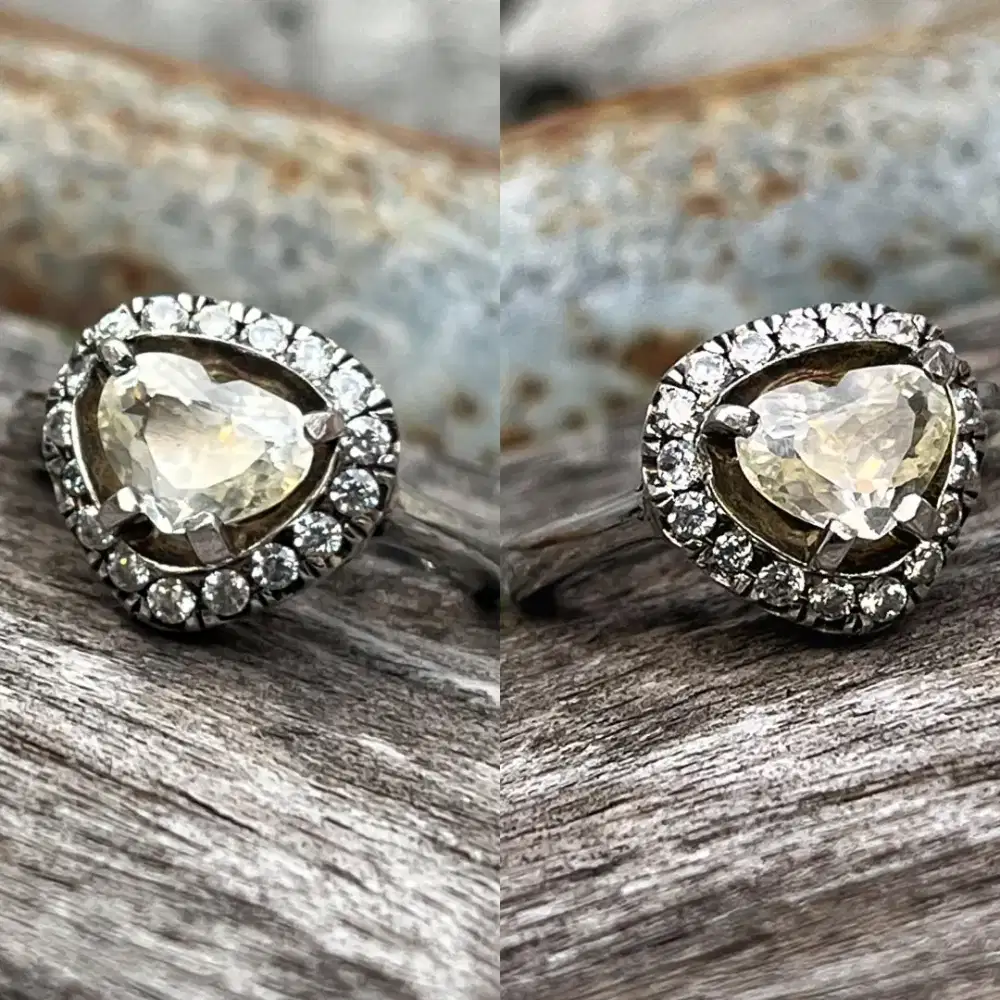 Cincin Natural Sapphire Cincin Wanita Mewah