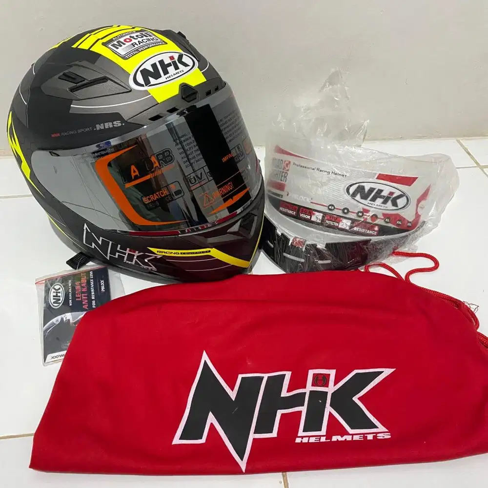 DI JUAL HELM NHK MASIH BARU LENGKAP SEMUA