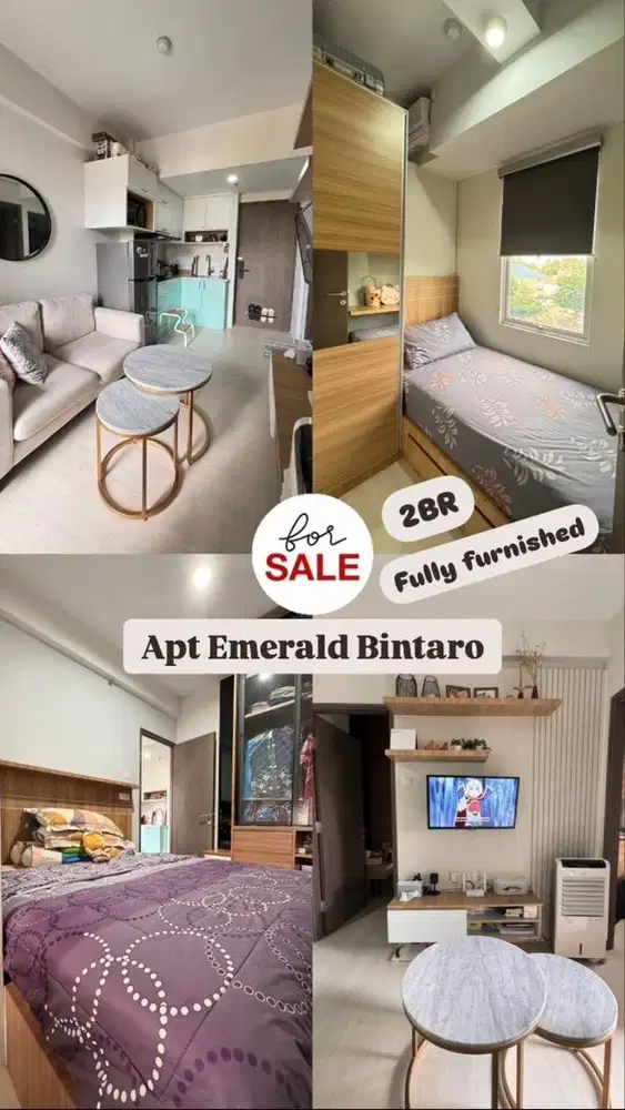 Dijual: Apartemen Emerald Bintaro fully furnished. Tinggal bawa koper!