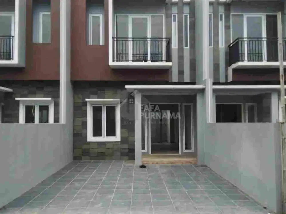 Hunian 2 lantai siap huni lokasi pinggir jalan dekat kalimulya depok