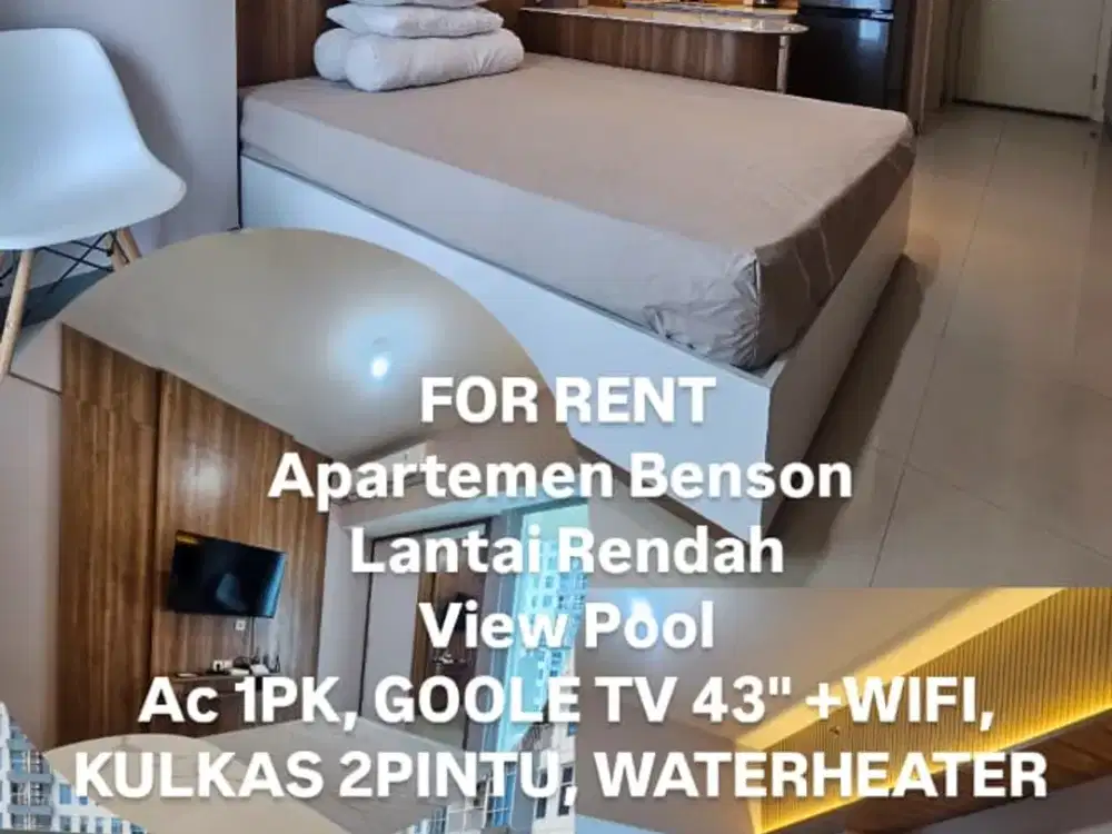 Disewakan Apartemen Benson
