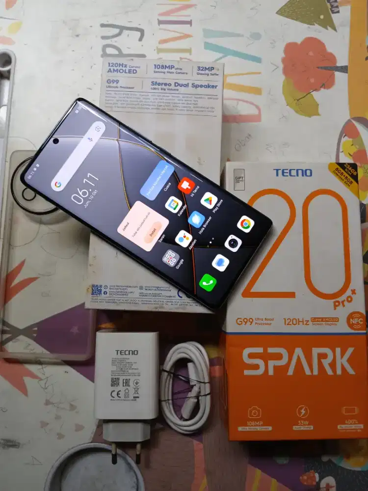 Techno Spark 20 Pro+ Fullset Orian