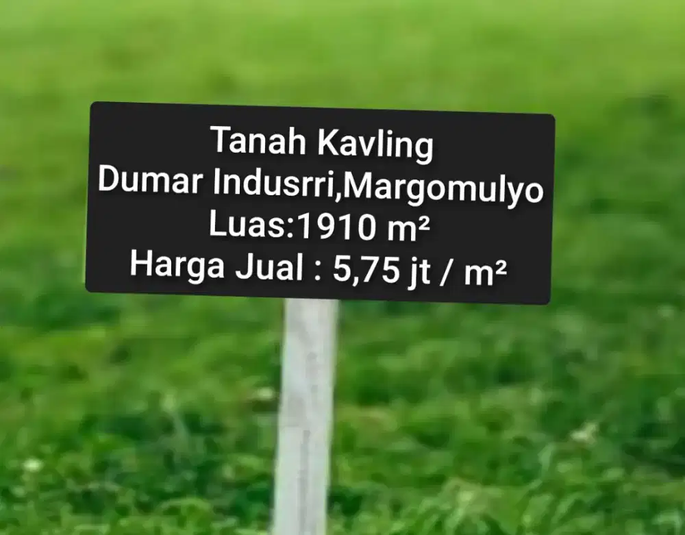 Margomulyo‼️Jual Cepat Murah Tanah Kavling dumar industri dekat Tol
