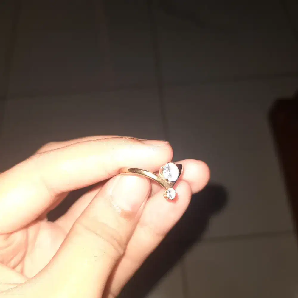 Cincin 100% Titanium Gold, Size 6