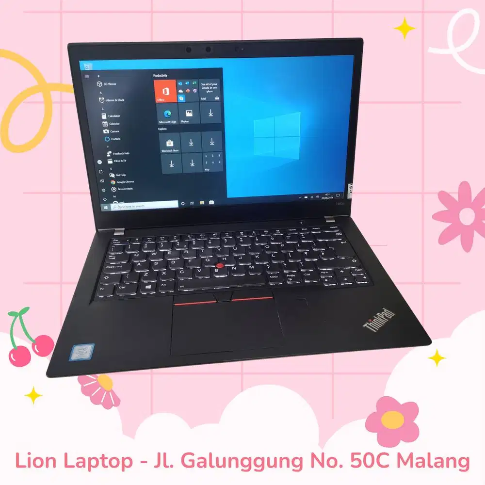 RAM 8GB Core i5 gen 8 Touchscreen Lenovo Thinkpad T480s SLIM [20|10]