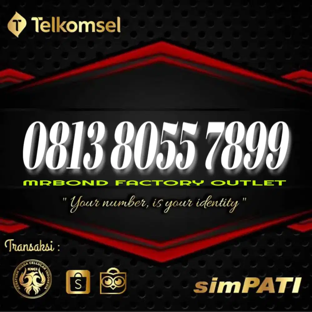 NOMOR CANTIK SIMPATI 8055 7899 ALIAS BOSS PITULUNGAN